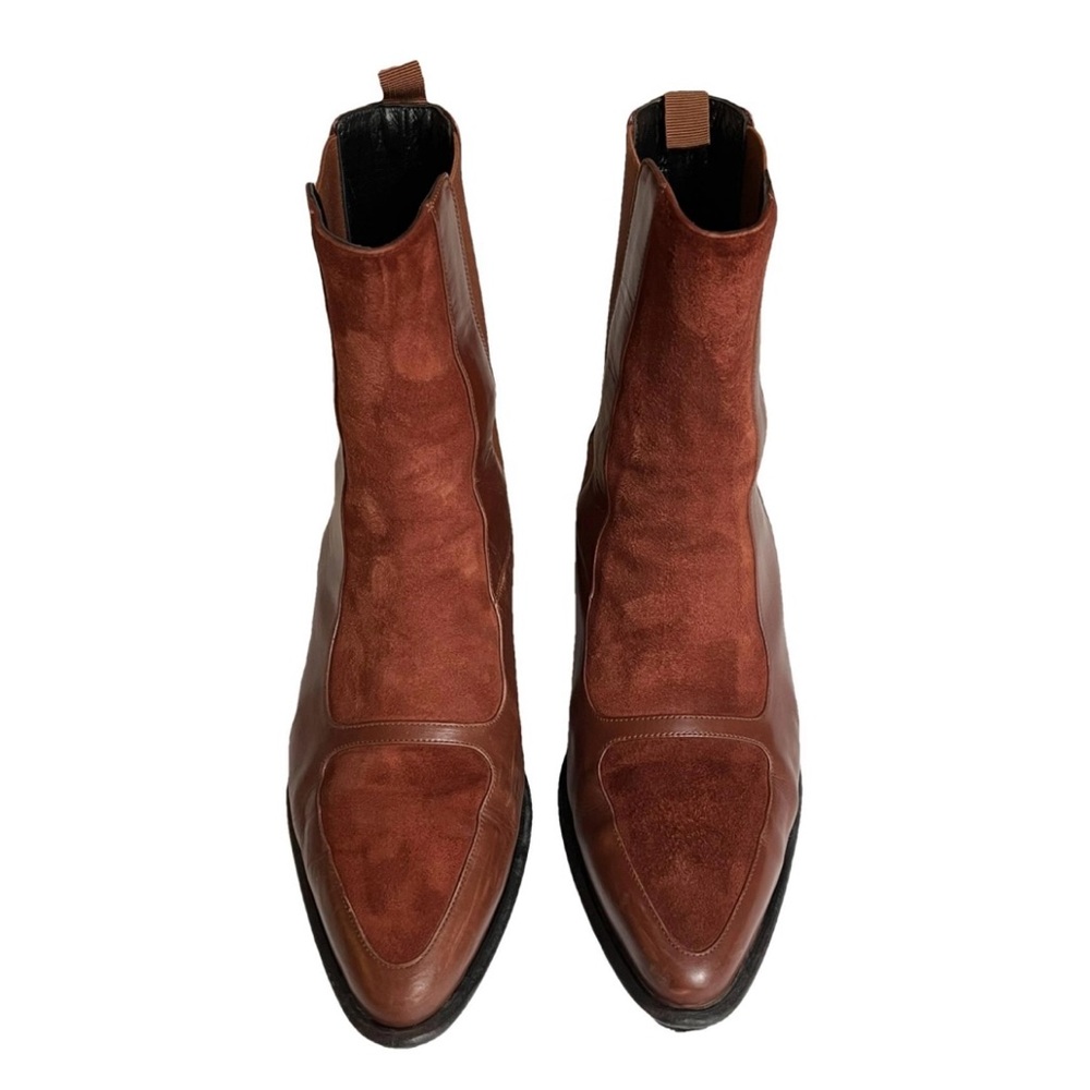 Loewe leather pointy boots